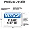 Signmission Please Keep Off, 14 in W x Rectangle, Vinyl Decal OS-2PACK-NS-D-1014-L-17485 - alternate 2